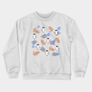 Penguins in Foliage Crewneck Sweatshirt